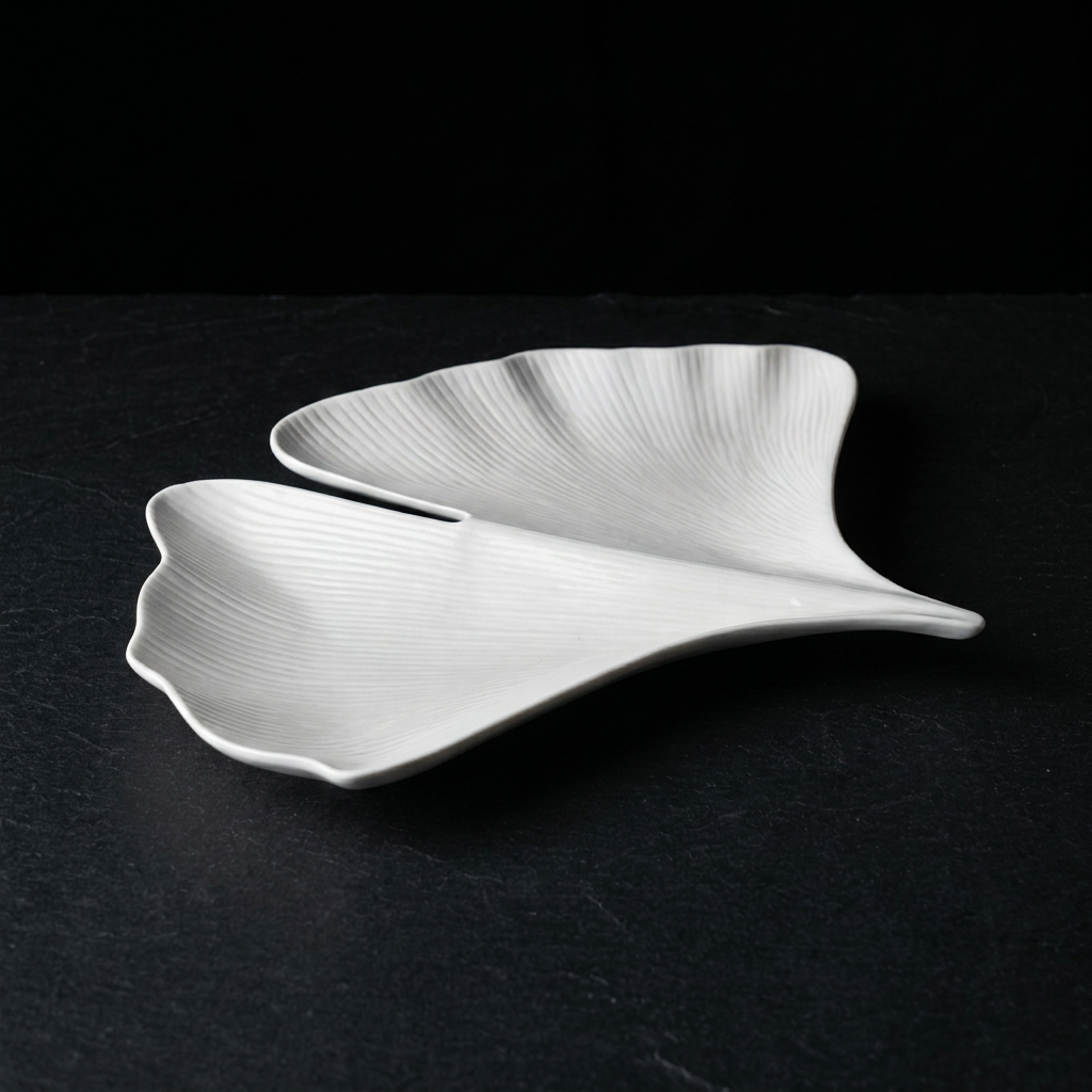Ginkgo Leaf Serving Plates