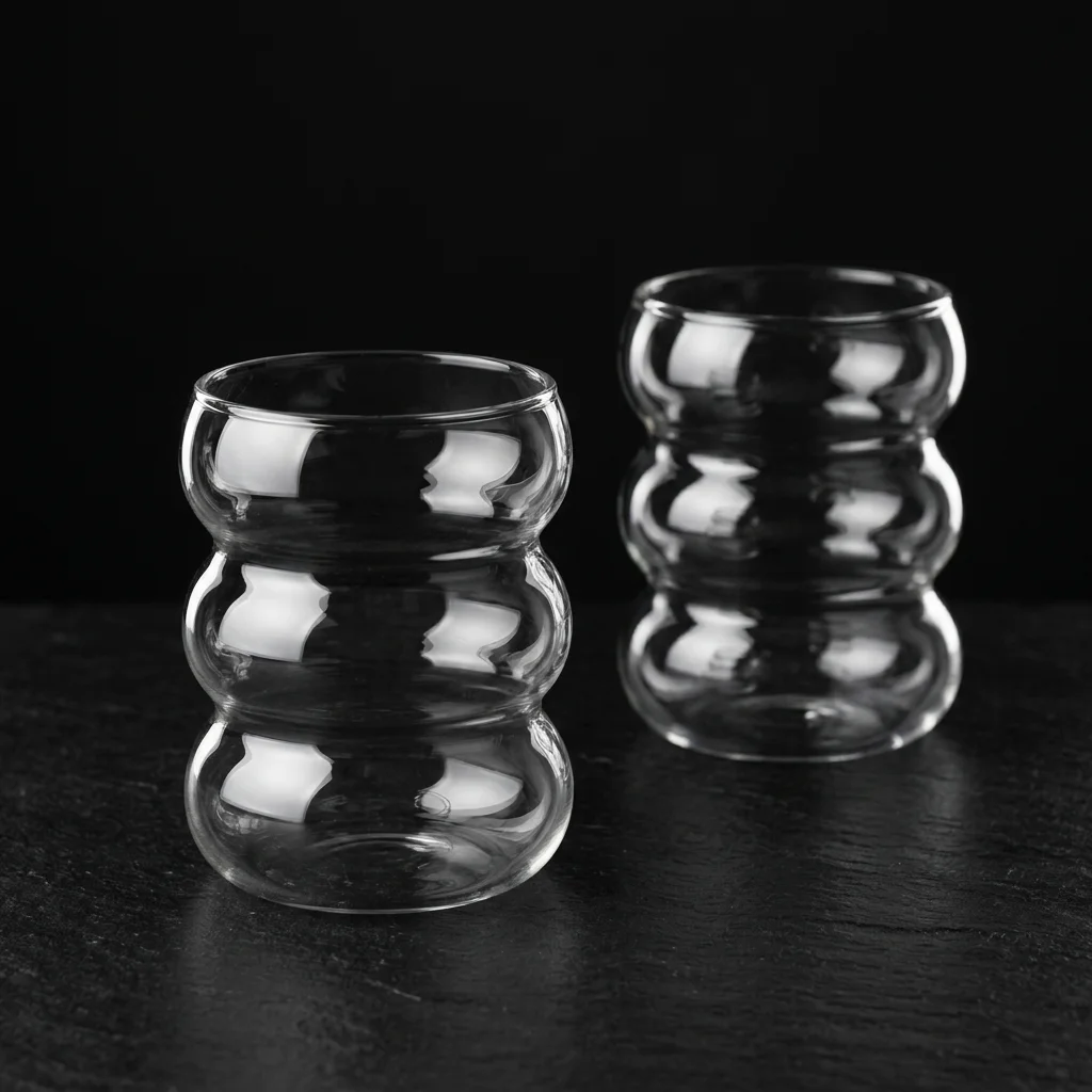 Scalloped Glass Vase