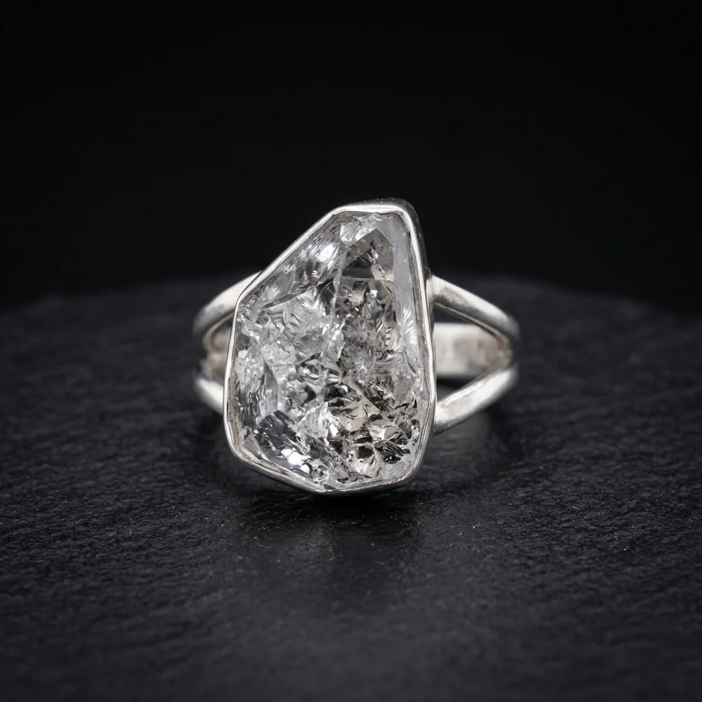 Sterling Silver Herkimer Diamond Ring