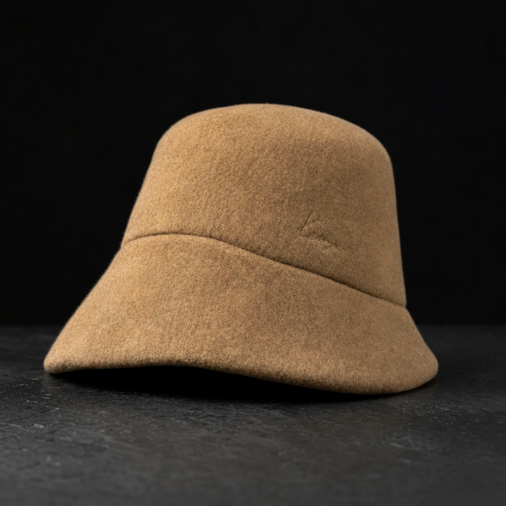 Camel Wool Bucket Hat