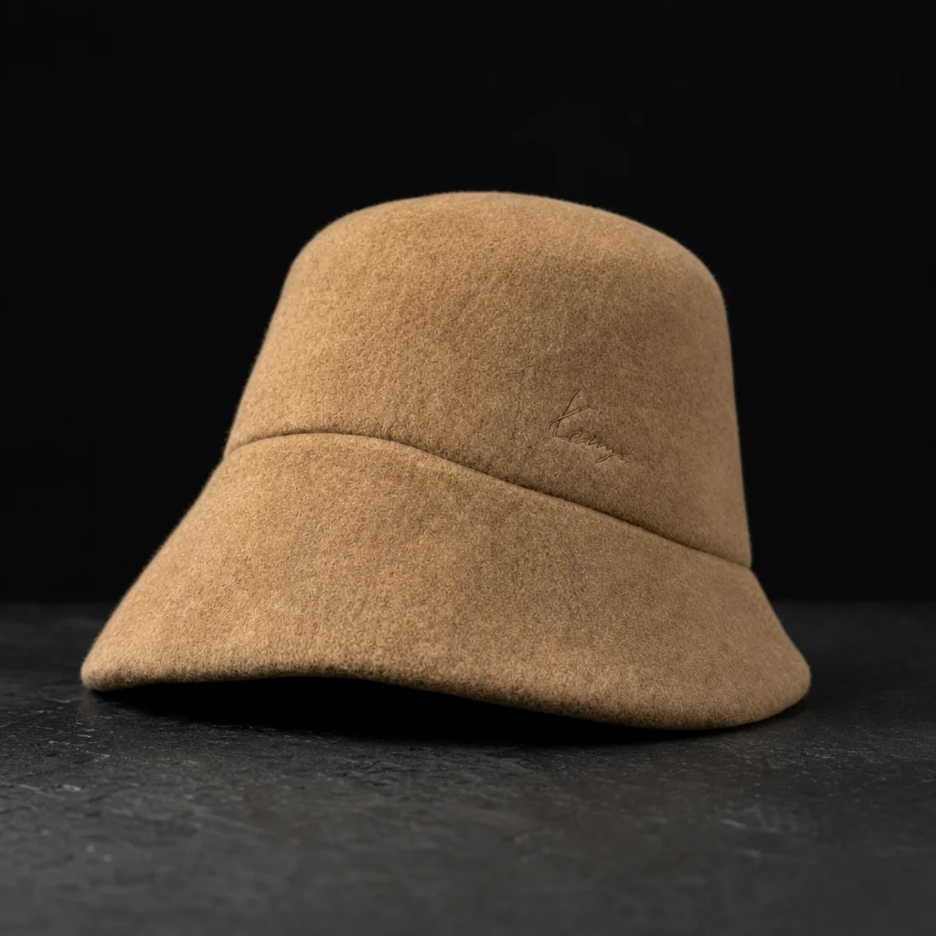 Camel Wool Bucket Hat