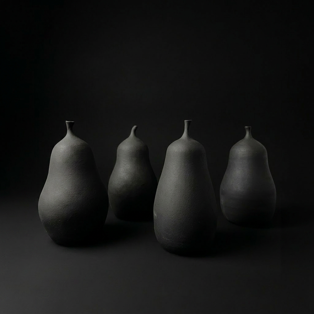 Ceramic Pear Sculptures