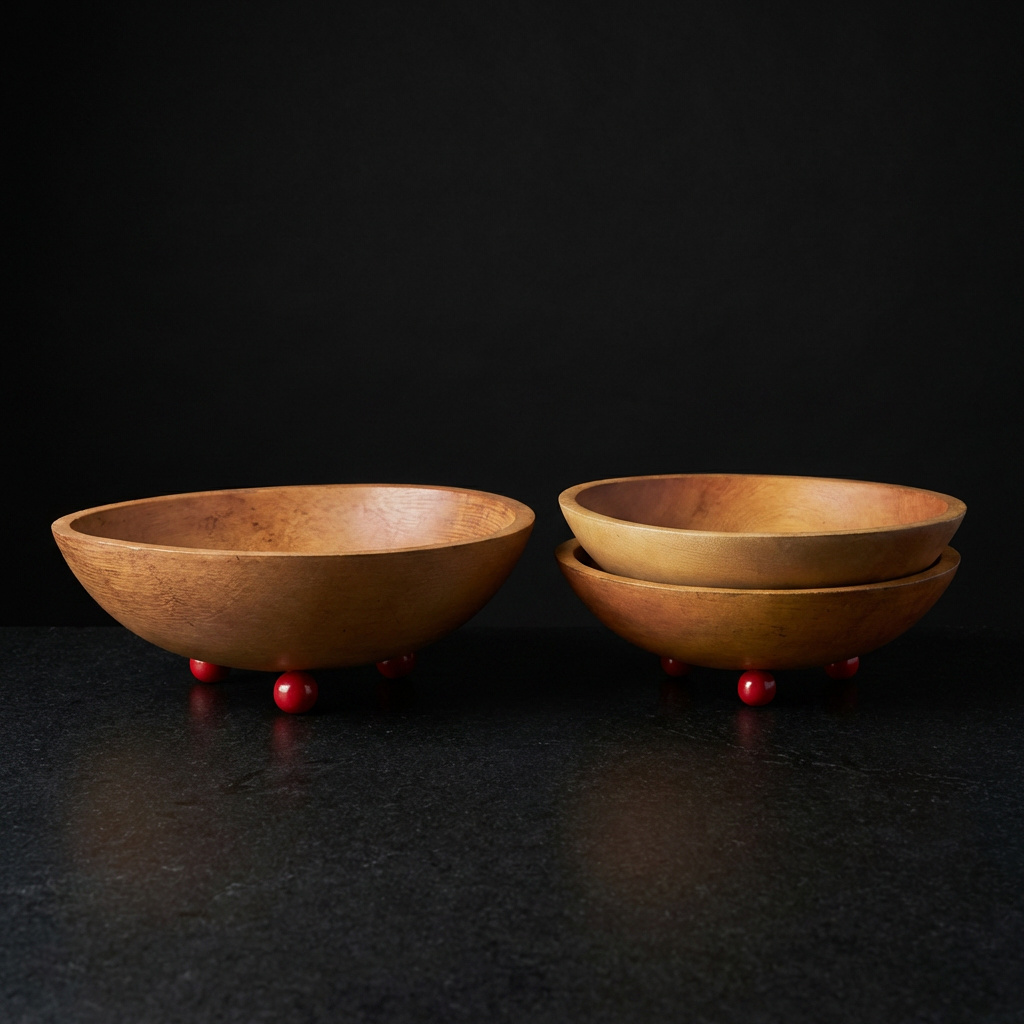 Red Footed Dough Bowl