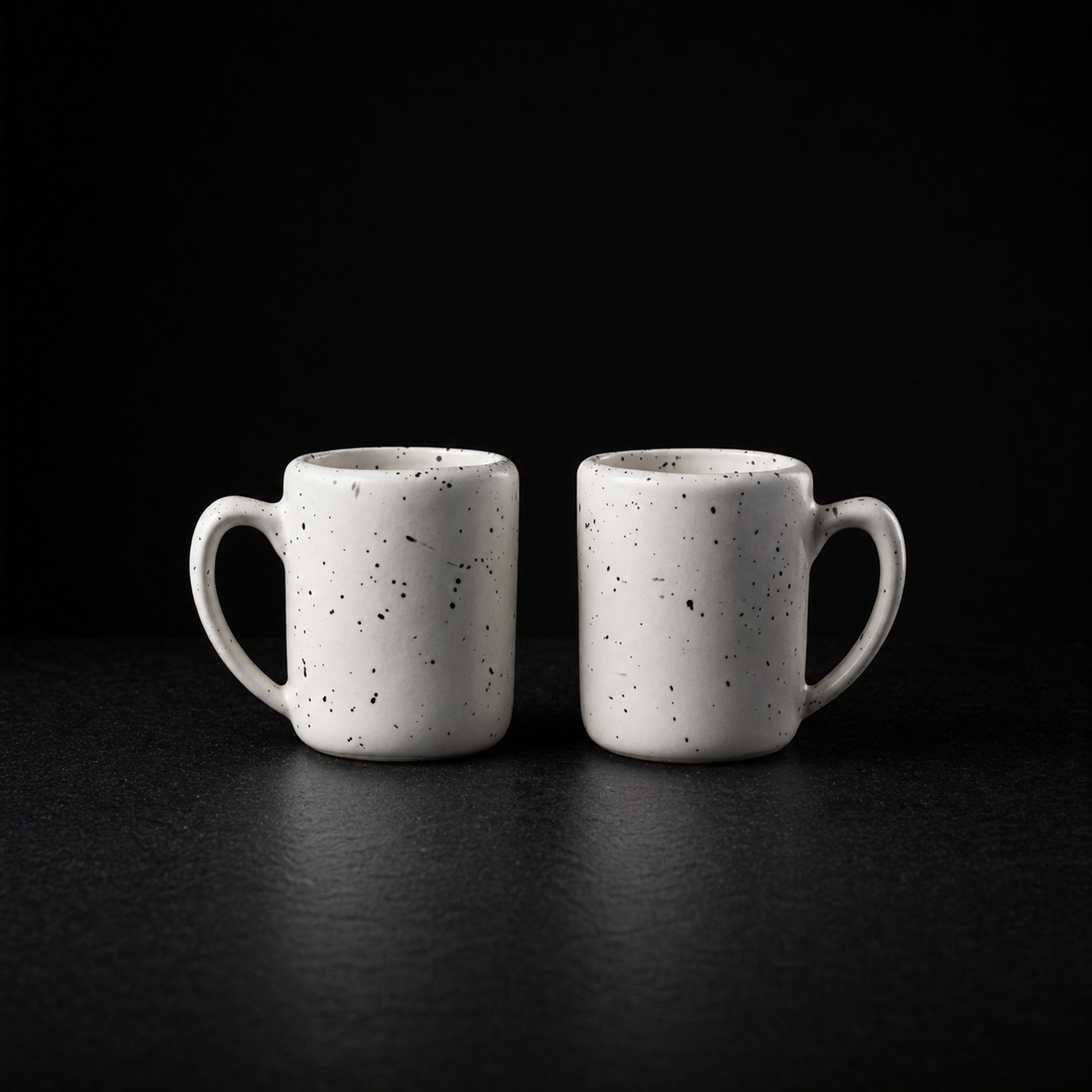 White Speckled Coffee Cup