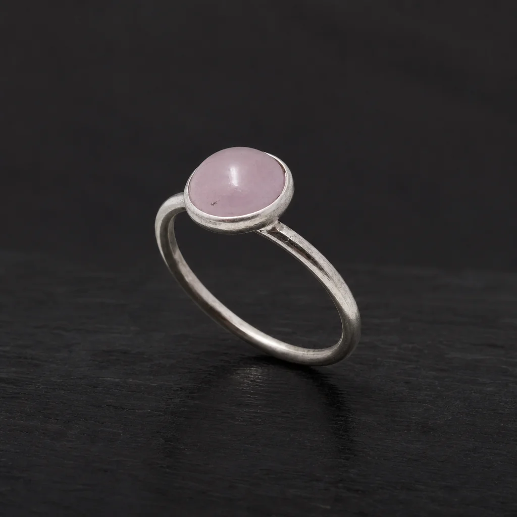 Sterling Silver Rose Quartz Ring