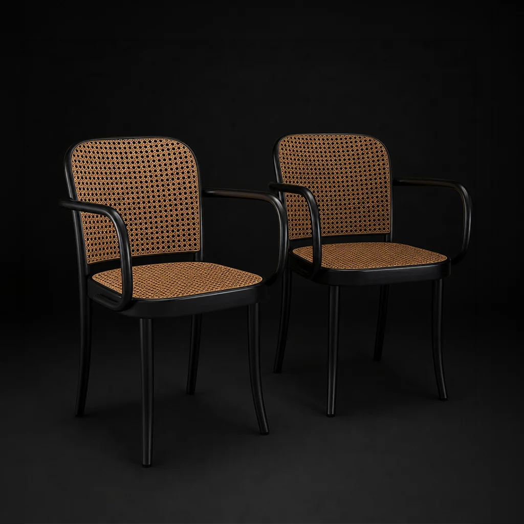 Thonet Model 811 Bentwood Armchairs