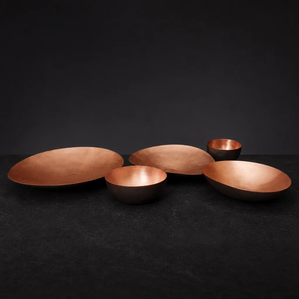 Copper Form Bowl Set