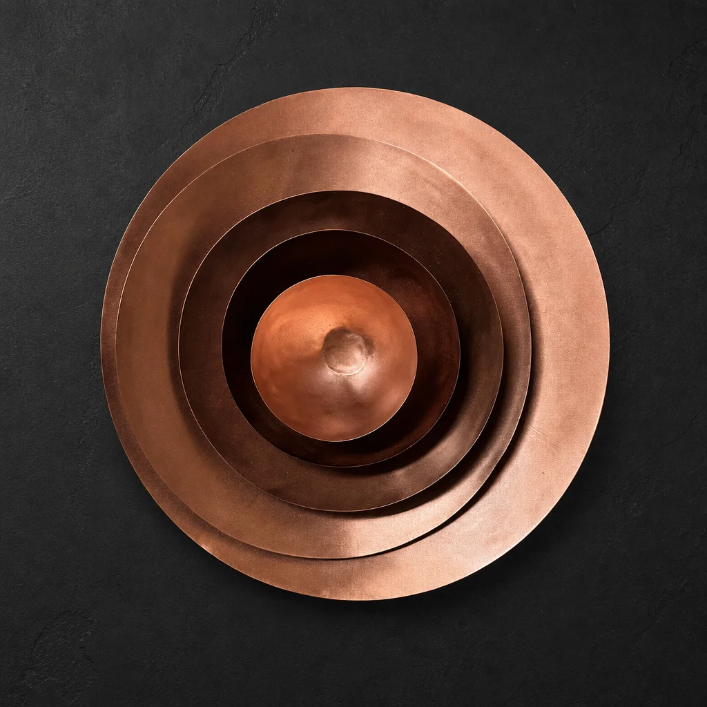 Copper Form Bowl Set